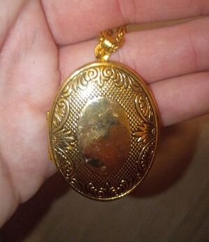 Elegant Gold Locket Necklace